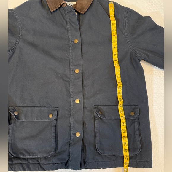 Zara Navy Barn Jacket Size Small Coat - Picture 8 of 9
